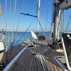 Meine Unterkunft für die nächsten 2 Wochen - ein Segelboot