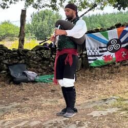 Galician pipe player.