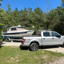 Boaterhoming in Tennison Bay campsite 477