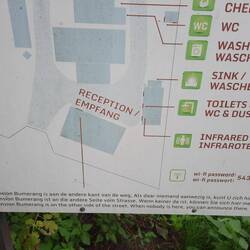 Einfach reinfahren und hinstellen. Siehe Text unten. Der Chef kommt vorbei... per Golfmobil