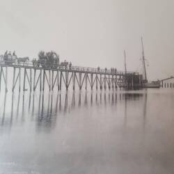 The Pakawau Wharf then......