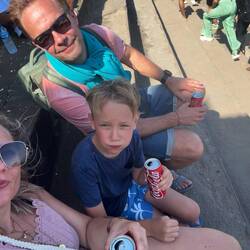 Geschafft - zur Belohnung gab es für alle eine Coke