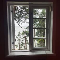 Blick aus dem 1.OG Arbeitszimmer Richtung Haff