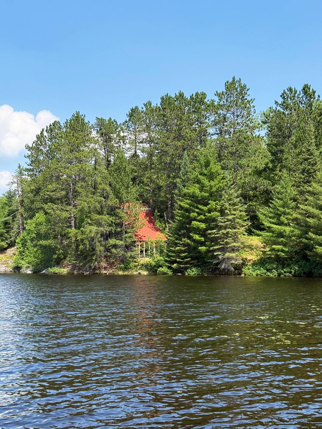 View of the Ice House as we approach.