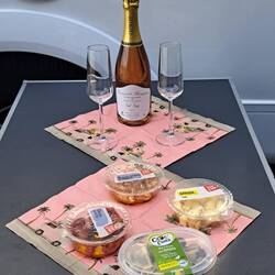 Unser Stellplatz auf einem Weingut mit cremont von diesem