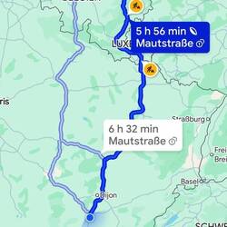 Unsere reststrecke morgen