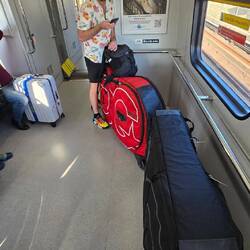 Canada metro line and our bags