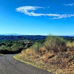 Vermoedelijk weg in het oosten de bergen van Abbruzzo.
