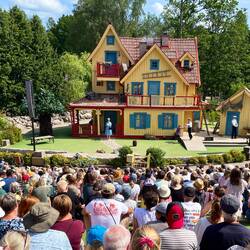 Showeinlage in der Villa Kunterbunt, leider nur auf Schwedisch