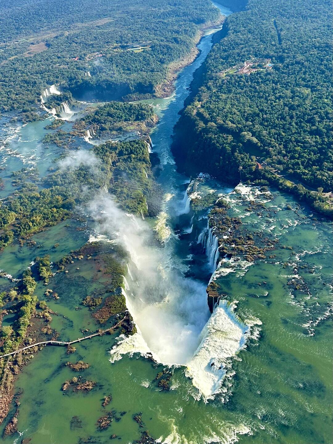 Blick aus dem Hubschrauber