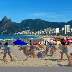 Strand von Ipanema Samstag früh um 9
