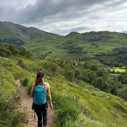 Making our way through the hike, the viaduct is in the distance