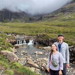 Us in front of one of the larger pools