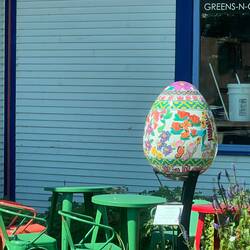 As we drove through Egg Harbor, we noticed a number of Egg sculptures.