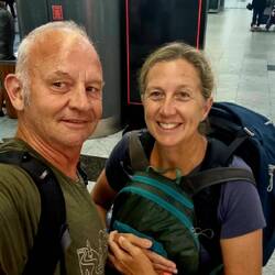 At Recife airport waiting for our driver