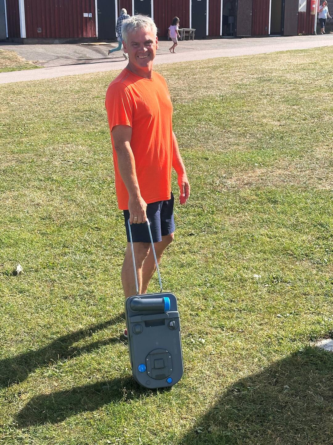 Heiko beim Check out 🤣