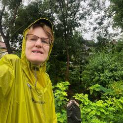 Start im Regen