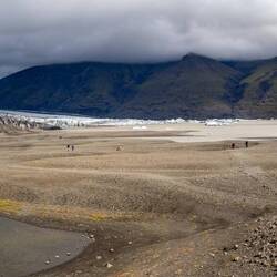 Ausblick auf die Gletscherlagune