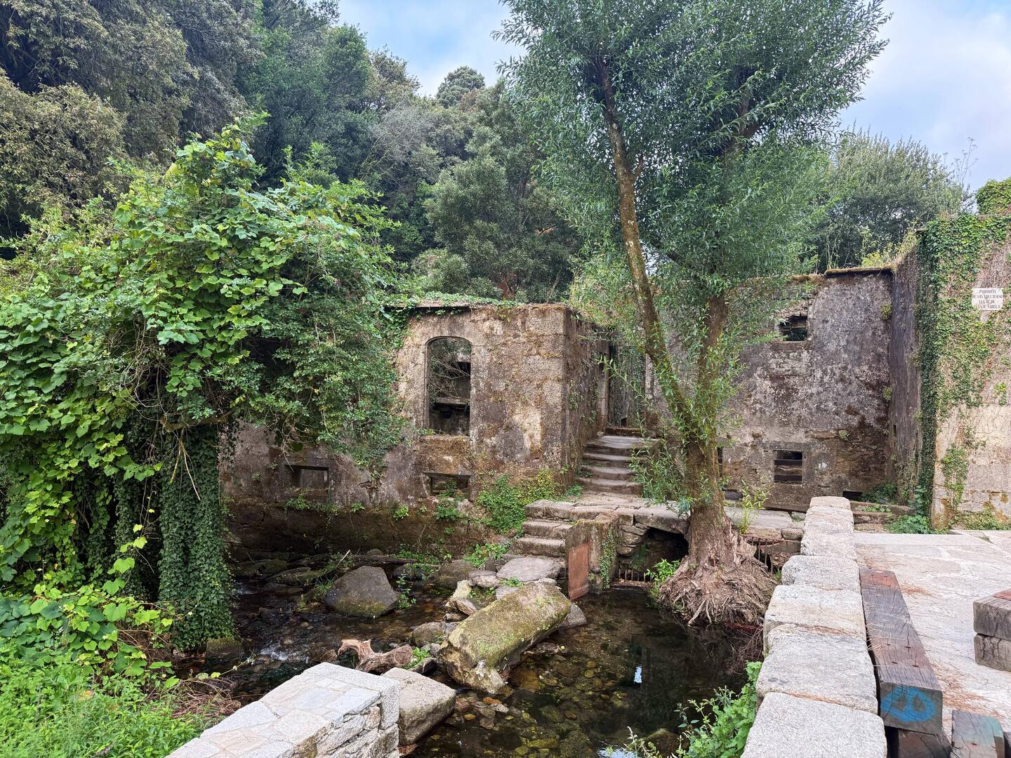 Just outside Santiago. They seemed to be restoring whatever this is.