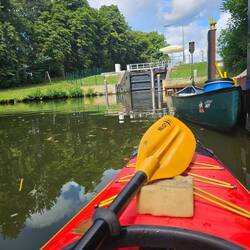 warten auf Schleuse