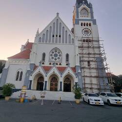 Unser Übernachtungs- und Parkplatz veim Namenspatron St. JOSEF