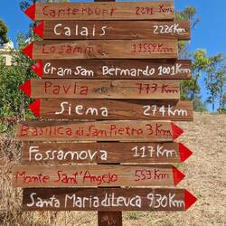 Op pijl nr drie zie je dat ik al 1156 kilometer in de benen heb. Nog 3 te gaan.