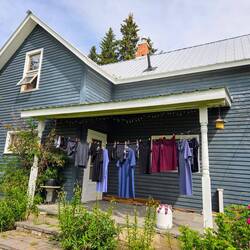 Waschtag, "unser" Farmhaus