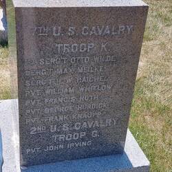 Was auffällt, viele Deutsche Einwanderer waren unter den Soldaten der 7. Cavalery.