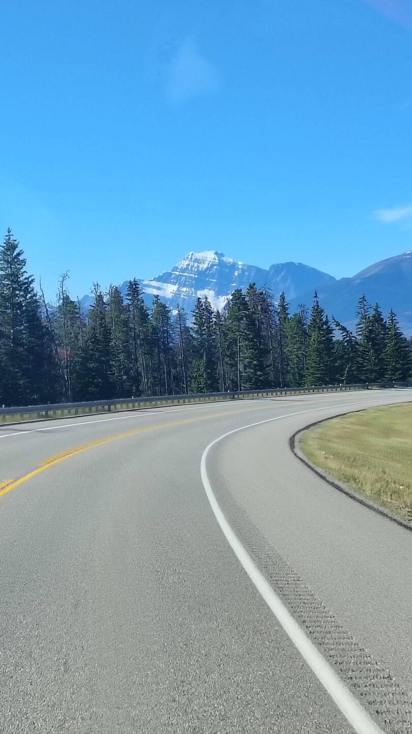 Mount Robson schon zu sehen