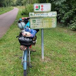 La velofrancette qui va m'accompagner un bon bout de temps