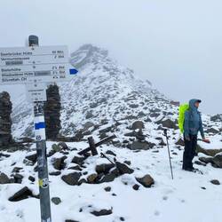 Litznersattel (2.740m) - heute waren wir die ersten 🥇🥇