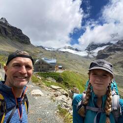 Nach knapp 6 Stunden, Hütte in Sicht