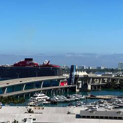 Virgin has the pier closest in