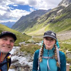 Hütte in Sicht auf der Schweizer Seite
