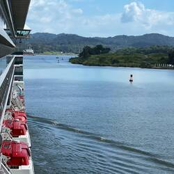 Entering Lake Gatun.