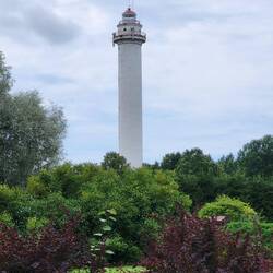 Der Leuchtturm Miķeļbāka.
