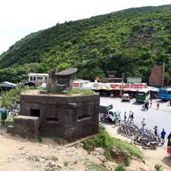 Old war bunker on the pass