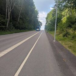 Selbst der bus hatte zu kämpfen