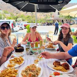 Vegetarian lunch...with meat