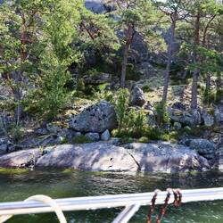 Die Schären fast zum Anfassen nah.