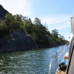 Und wir haben 20 m Wassertiefe unter uns.