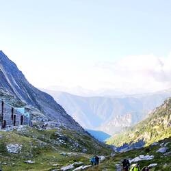 Die Hütte auf dem Weg zur Passo Vallanta