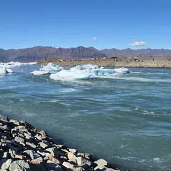 Ganz schöne Strömung im Jökulsárlon