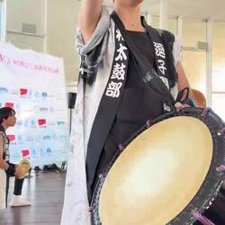 High school drum troupe performance for Opening Ceremony