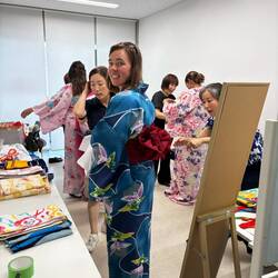Dressing the Westerners for the Closing Ceremony