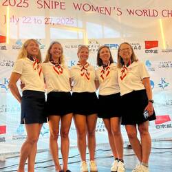 Team USA: Kathleen Tocke (crew was Italian), Charlotte Carroll, Sarah Alexander, Lexi, me