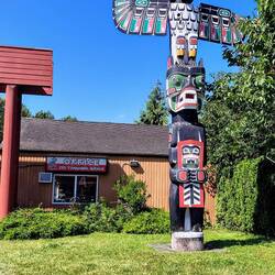 Unser Campground Capilano River in der Tomahawk Avenue - von First Nations geführt