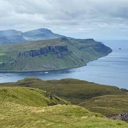 View from the peak; you can see the Old Man of Storr in the distance if you zoom in!
