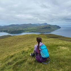 Chels admiring the views