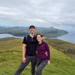 At the peak of Ben Tienavaig